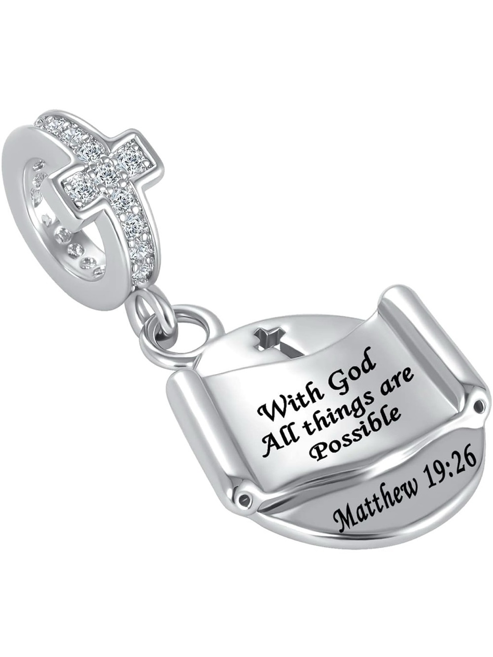 With God All Things Are Possible Charm Religious